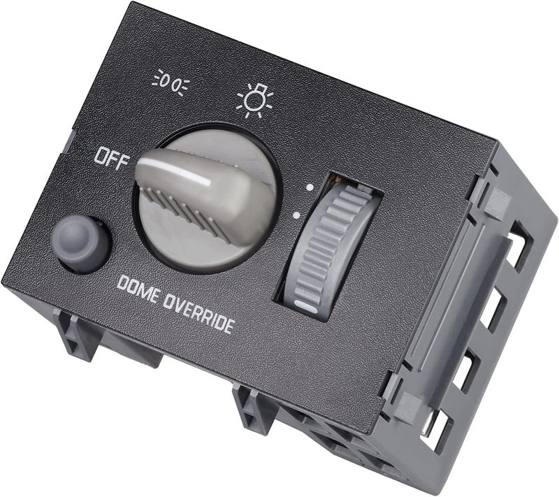 SOAESCN Headlight Switch for 1995-1999 Chevy Tahoe Suburban GMC C1500 C2500 C3500 K1500 K2500 K3500 Yukon Express Escalade Instrument Panel Dimmer Dome Lamp Switch,93443101, 15741153,15047633,15013005 - Image 4